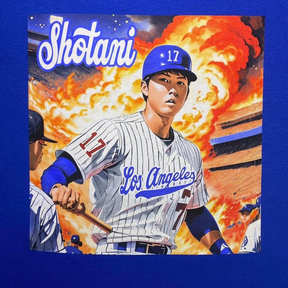 2024 LA Los Angeles Dodgers x Shohei Ohtani SHOTANI baseball anime‎ shirt